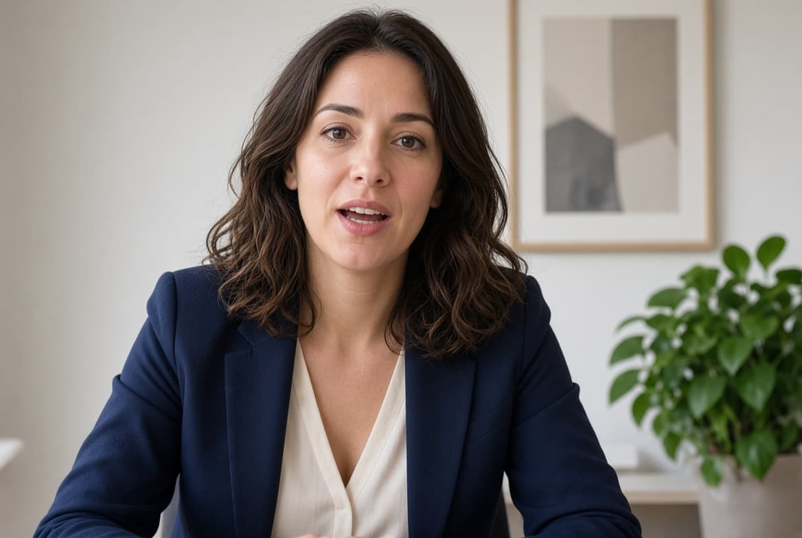 A lead talking on a discovery video call